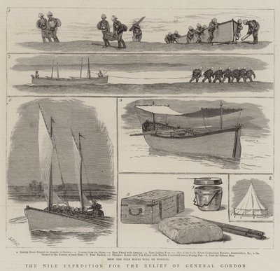 Nilekspeditionen til nødhjælp for general Gordon af Joseph Nash